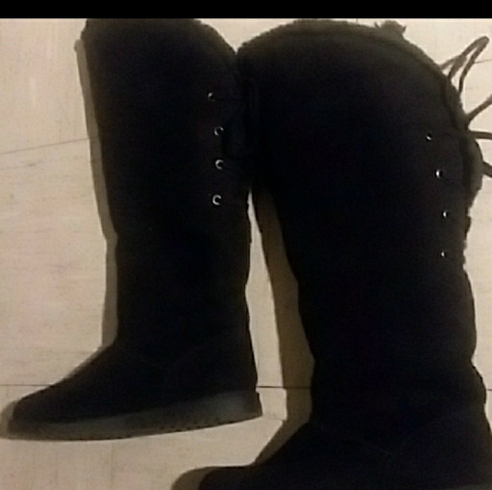 Suede knee High Boots